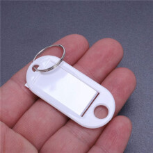 White Portable Plastic Key Fob Key Tag ID Labels 400 Pieces