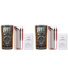 2X ANENG DT9205A Digital Multimeter AC/ Transistor Tester Electrical NCV Test Meter Analog Auto Range Yellow