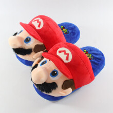 (Red Mario)Yoshi Mario Character Cozy Open Toe Slippers For Adults Home And Lounge Footwear