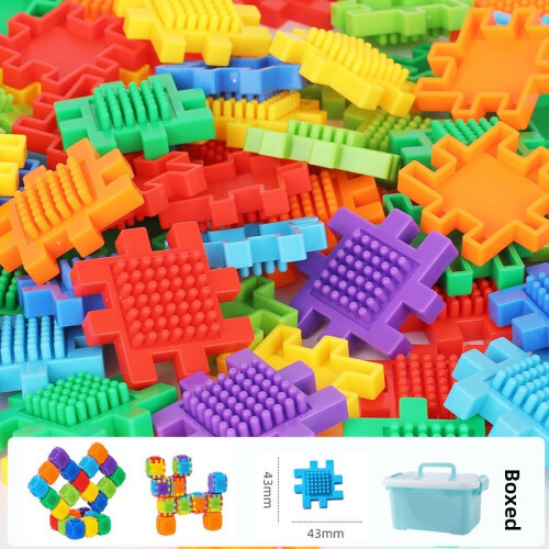 (80Box)Math Learning Building Blocks With Assembly Features For Early Education Childrens Toy