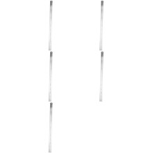 5X Stainless Steel Double Side Measuring Straight Ruler 60cm/24 Inch, Silver