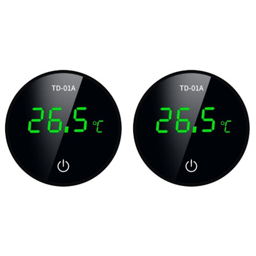 2X Akvarietermometer Aquarium Termometer Touch Stick Digital Aquarium Termometer LED-Display