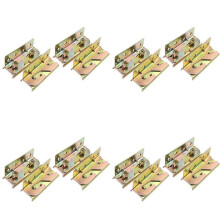 Bed Rail Bracket - Bed Rail Fittings - Heavy Duty Non-Mortise - Set of 16 (Screws Included)