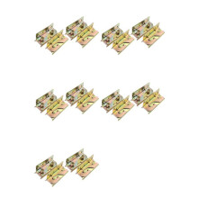Bed Rail Bracket - Bed Rail Fittings - Heavy Duty Non-Mortise - Set of 20 (Screws Included)