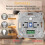 3X LED Dimmer  230V for Dimmable LEDs/Halogen 5-200W with White Cover Plate 7