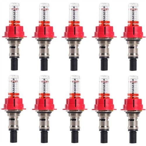 20 Pcs Underfloor Heating Manifold Flow Meter, Visual Flow Monitoring Regulator for Underfloor Heating Systems(1/2) 1