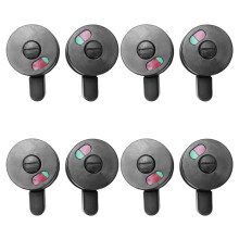 8pcs Public Toilet Door Locking Rotating Red Green Indicator Knob Lock