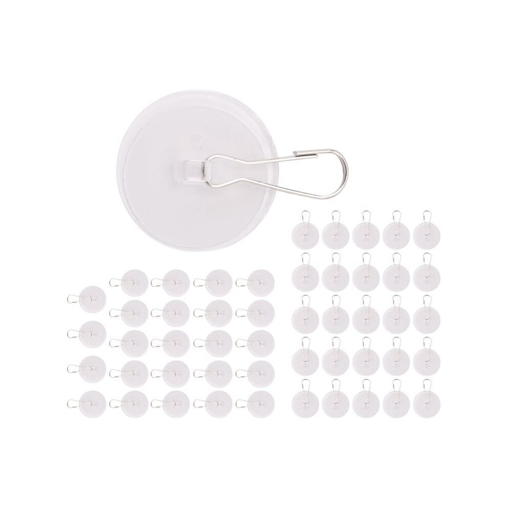 50 Pcs Clear Adhesive Hooks, Adhesive Ceiling Hooks For Hanging Damage-Free Birthday Hook No-Drill Sticky Ceiling Hook 6032015626726