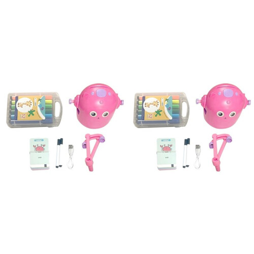 2X Interactive Educational Drawing Robot, 200 Drawing Cards,Intelligent Drawing Robot,