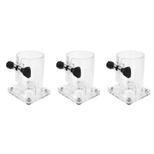3X Woodworking Trimmer Accessories Hard Plastic Base Shield with 2 Knobs for 3703 Electric Trimming Machine