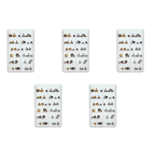 240PCS Watch Crowns Watch Waterproof Replacement Assorted Repair Tools with Box