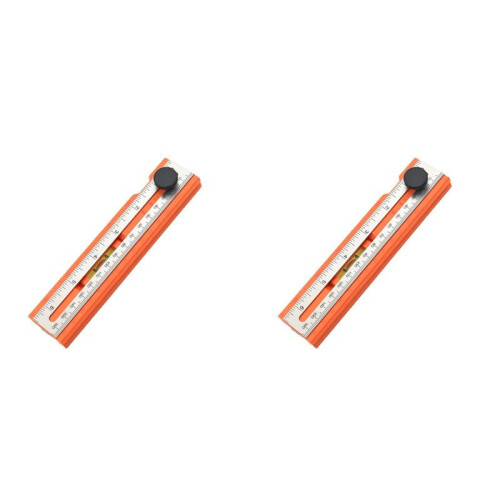 2X Foldable Depth Measuring Ruler Woodworking Multi-Angle Marking Ruler Adjustable Positioning Scribing Protractor Tools