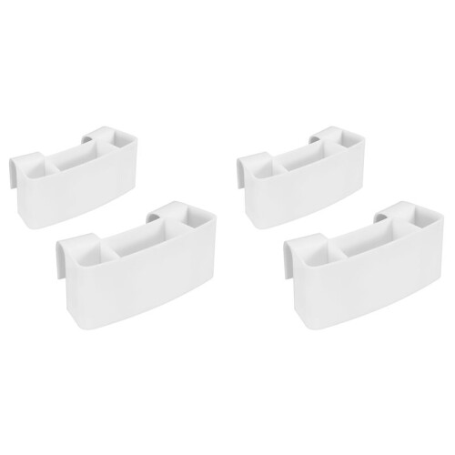 Pacote com 4 Organizadores de Ferramentas para Roda de Oleiro com Divisórias Ajustáveis para Armazenamento Eficiente (6 X 2,5 X 1,6 Polegadas)