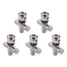 5X Solid Copper 3-Way Thermostatic Mixing Valve 3/4 Inch Solar Water Heater Valve Regulating Temperature Control Valve