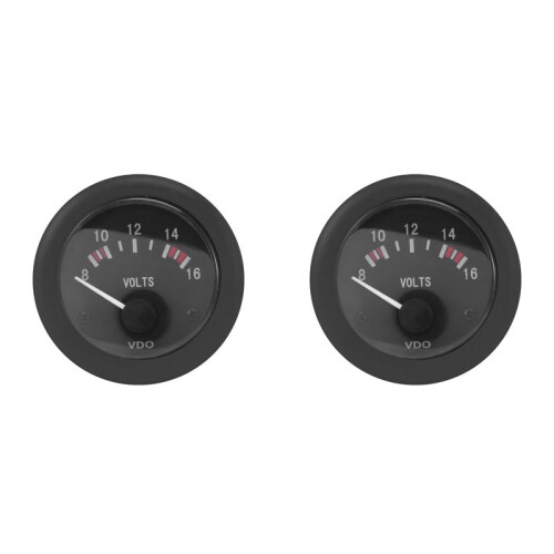 2X VDO Voltage Gauge 12V VDO Battery Voltmeter Unit Voltmeter Instrument Accessories
