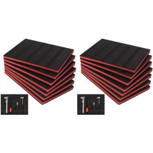 14Pcs Tool Box Foam,15.7x11.8x0.9Inch Tool Inserts for Toolbox Hard Case Drawer Camera Toolbox Tool Shadow Insert