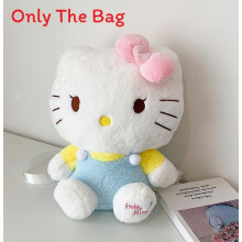(Style8)Pokémon And Sanrio Plush Cartoon Crossbody Bag For Girls Soft Fabric With Zipper Closure For Casual And Travel Use