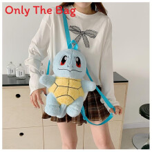 (Style5)Pokémon And Sanrio Plush Cartoon Crossbody Bag For Girls Soft Fabric With Zipper Closure For Casual And Travel Use