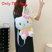 (Style9)Pokémon And Sanrio Plush Cartoon Crossbody Bag For Girls Soft Fabric With Zipper Closure For Casual And Travel Use