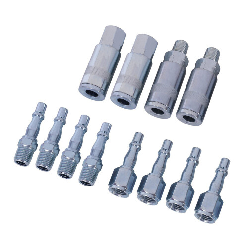 12x 1/4 BSP Air  Hose Fitting Coupling Quick Release Connector Male/Female