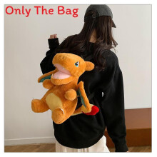 (Style4)Pokémon And Sanrio Plush Cartoon Crossbody Bag For Girls Soft Fabric With Zipper Closure For Casual And Travel Use