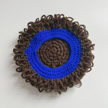 (Blue)Infant Sun Sunhat With Soft Woolen Material And Trendy Style For Boys And Girls