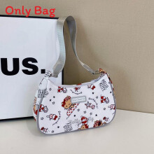 (Style 6)Hello Kitty Cartoon Print Nylon Small Purse With Zipper Closure For Daily Use