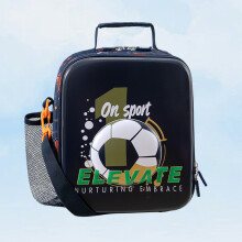 (Black Football)Childrens Eva Water Bottle Bag With Cartoon Animal Prints For School Use