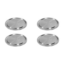 Stainless Steel Clamp Plugs, 4PCS Clamp End Cap, 1.5 Inch 304 Stainless Steel Sanitary Plug, for 2In Od Clamp Cover