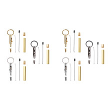 6X Wood Bolt Pen/Keychain for Men Gift Woodturning Ballpoint Kit Turning Pen Kits