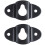 30PCS Audio Speaker Wall Mounted Iron Hanger Plate Black 4.8cm Long 3