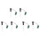 USB  Humidifier Mist Driver Circuit Board Fogger Atomization Film Atomizer Sheet Diy Kits 6Pcs 1