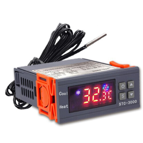 3X STC-3000 High Precision Digital Thermostat for Incubator Temperature Controller Thermoregulator Heating Cooling 220V 1