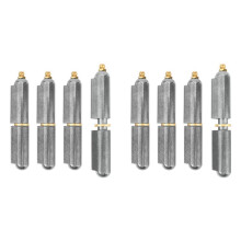 8 Pcs 4 Inch Heavy Duty Weldable Carbon Steel Hinges for BBQ Smokers, Gates, Automotive Tailgates
