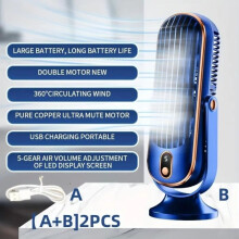 Draagbaar - Essentieel - F10096 - Koelventilator - Blauw - USB