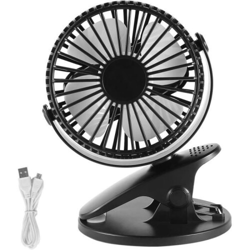 Mini Fan - USB - Portable - Silent - 360 Rotation - 2 Speeds