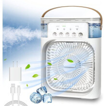 Ventilatore portatile - RISING FF - 3 velocità - 7 luci LED - 5 bocchette - Risparmio energetico