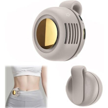 Mini prenosný bezlopatkový tichý ventilátor s klipom na pás, nabíjateľný handsfree ventilátor s 3 rýchlosťami