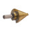 3X Step Drill Cone Drill Bits, High Speed Steel 10 Steps 1/4 to 1-3/8 Inch 4