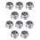 10 Pcs M18x1.5 O2 Oxygen Sensor Weld  Bung Plug Stepped Nut Cap Kit for Lambda Sensor Oxygen Sensor 1