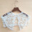 (Black)Womens Versatile Lace Shoulder Neck Accessory With Embellished Floral Pattern 4