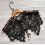 (Black)Womens Versatile Lace Shoulder Neck Accessory With Embellished Floral Pattern 5