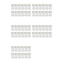 60 Separadores Transparentes, Tornillos Acrílicos de 3/4 X 1 Pulgada, Herrajes para Montaje de Letreros de Pared, Clavos para Publicidad.