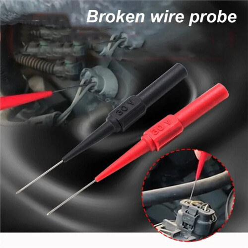 10Pcs Diagnostic Tools Multimeter Test Lead Extention Back Piercing Needle Tip Probes Autotools Automotive Kit 0.7MM 1