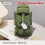 (Green)Plastic Tissue Box With Springloaded Opening And Cartoon Style For Decor Home 1