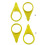 400Pcs Loose Wheel Lug Nut Indicator for 32mm 33mm Nuts High Visibility Yellow Wheel Check Indicator 3