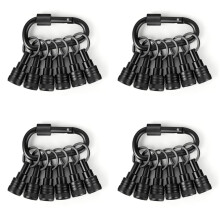 24PCS Bit Holders Keychain, 1/4 Inch Hex Shank Bit Holders, Quick-Change Design for Nut Driver, Screwdriver & Drill Bits