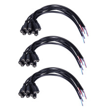 30Pcs 12V Power Plug Female Jack Plug Connector Cable 5.5X2.1mm with Cord Cable 15CM for CCTV LED Strip Light