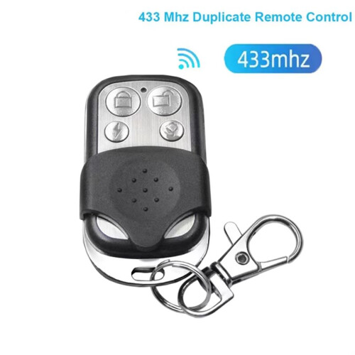 433MHz Push Button Remote Control Transmitter 4 Buttons Garage Door Opener Remote for Gate Barrier Car Entry System 1