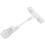 20pcs 6.5 inch Height Transparent Plastic Double Clips Adjustable  Sign Card Display Holder 2